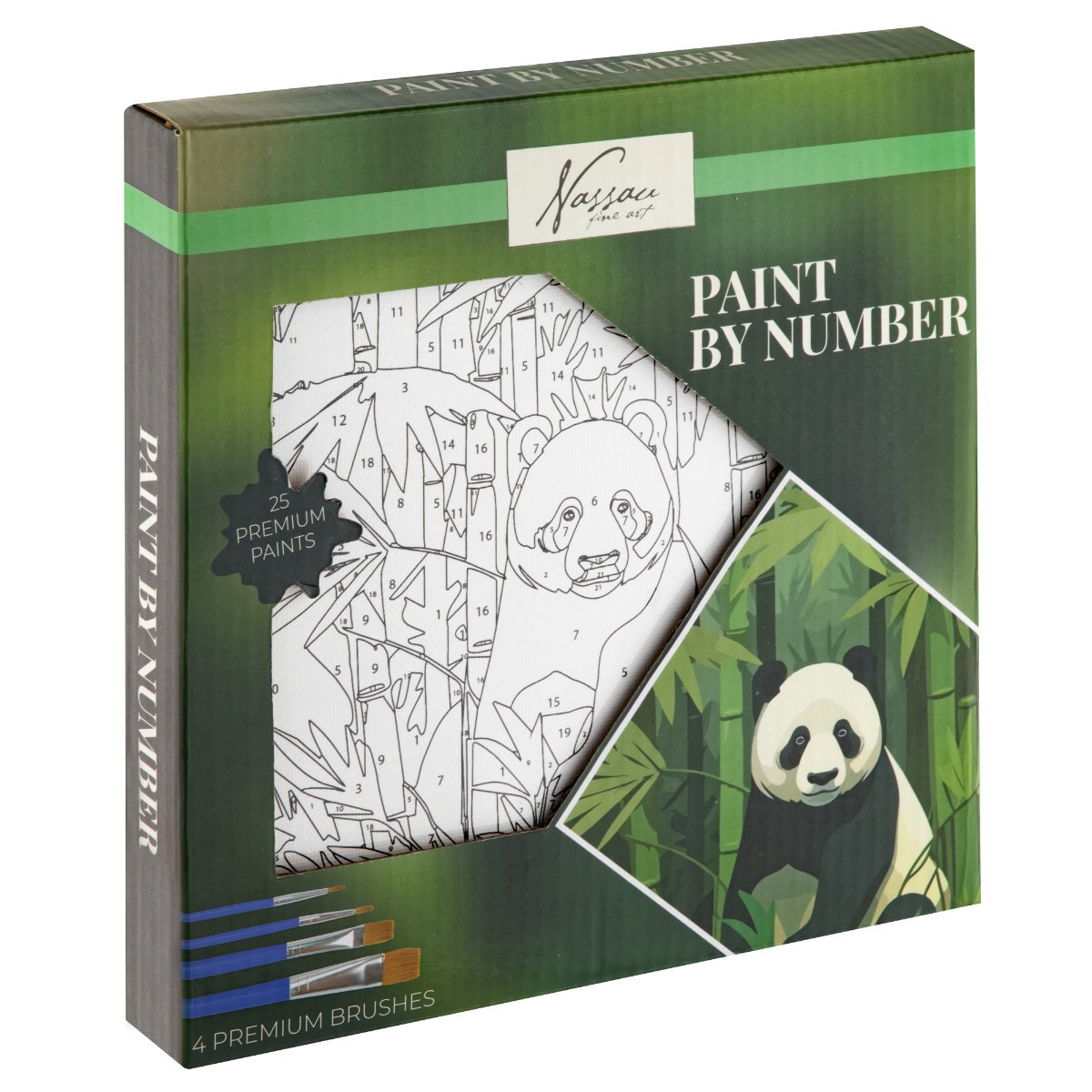 Totum Paint By Numbers Art Craft Activity Set - Panda