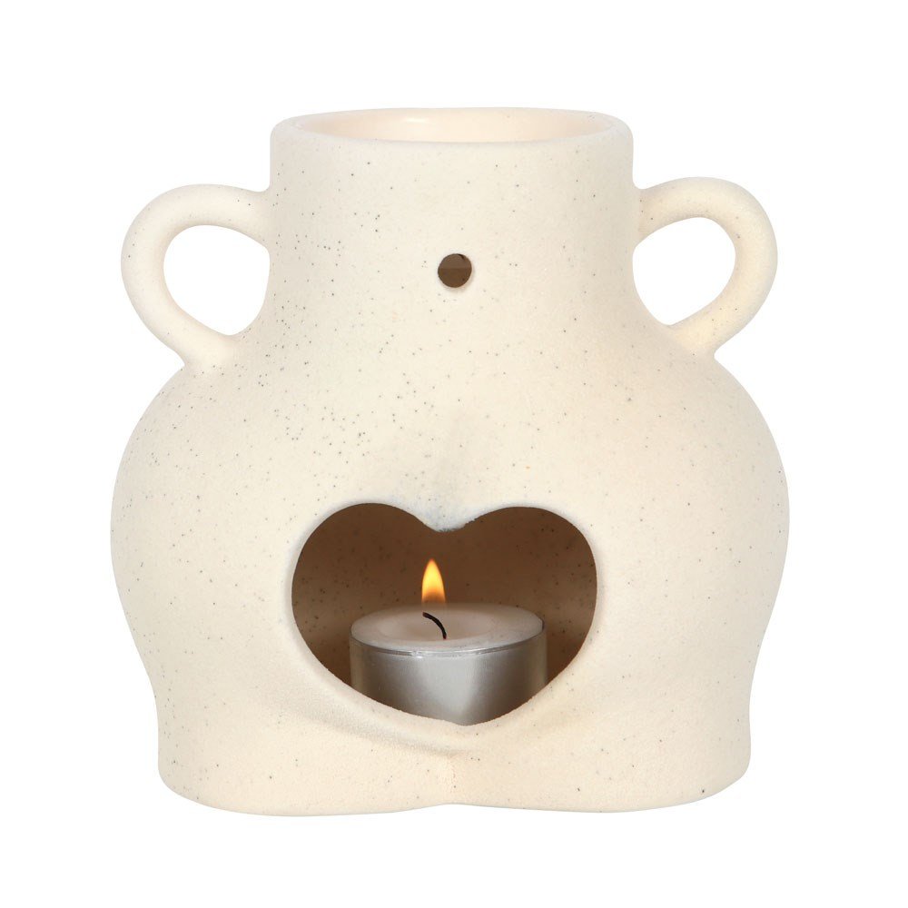 Something Different Ceramic Bum Oil Burner - Cream