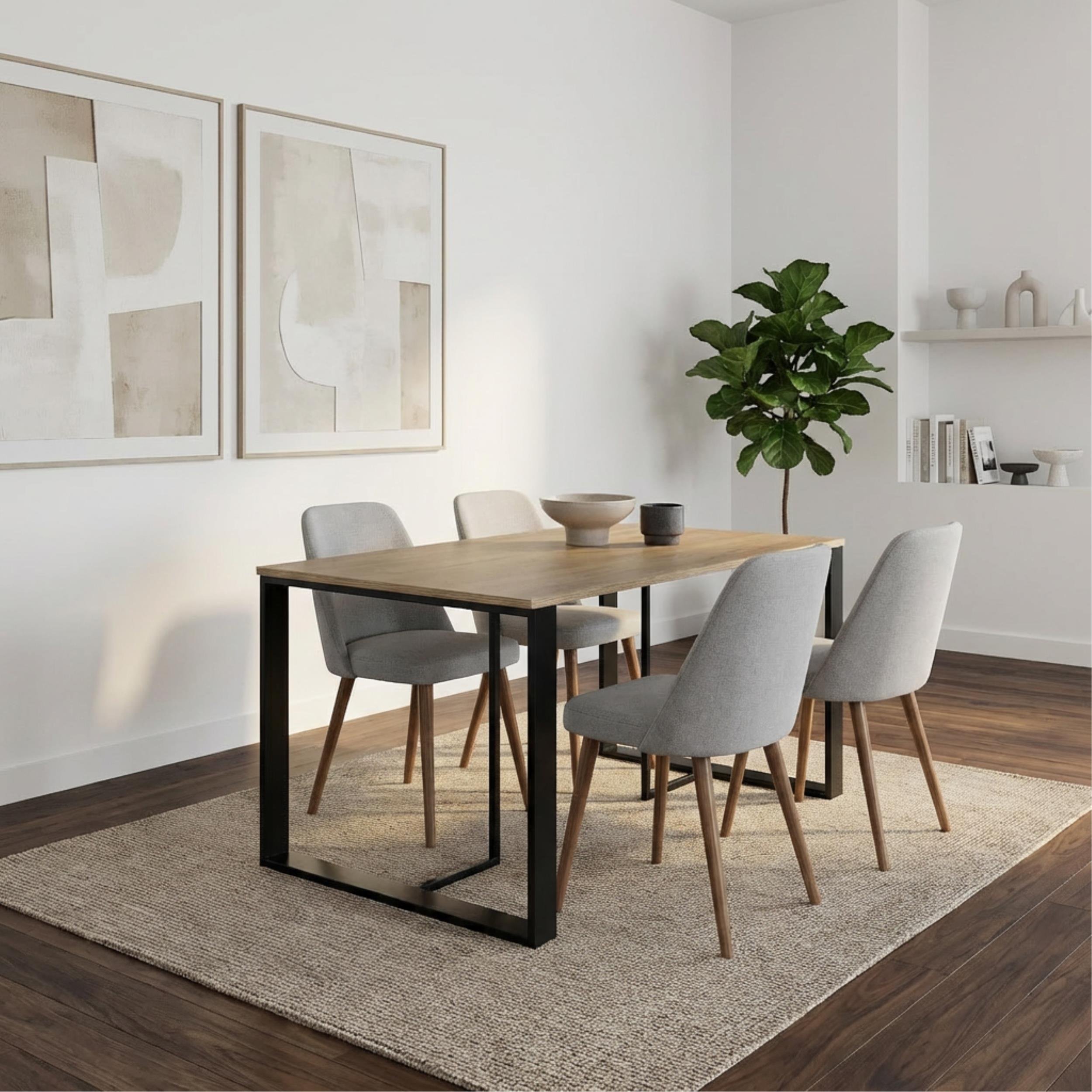 Decortie Lenora Extendable Dining Table - Natural Wood