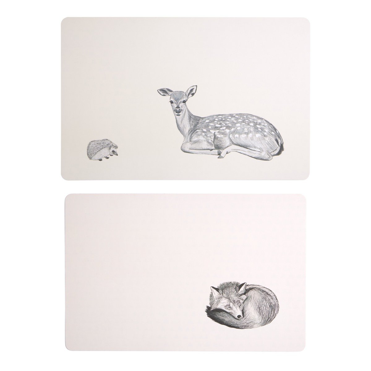 Orsina Set Of 2 Effy Mini Forest Placemats And Coasters - Assorted