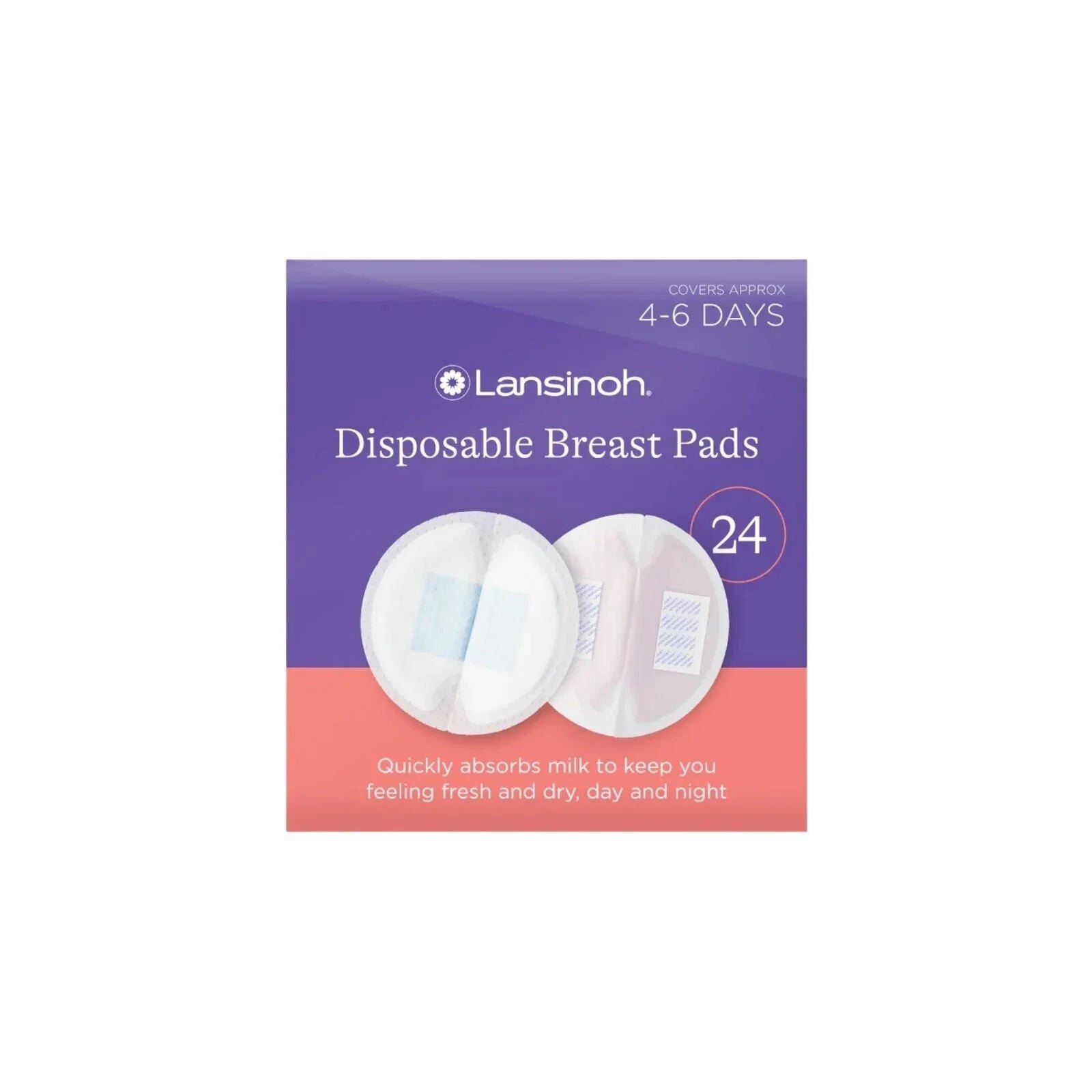 Lansinoh Pack of 24 Ultra Thin Stay Dry Nursing Breast Pads