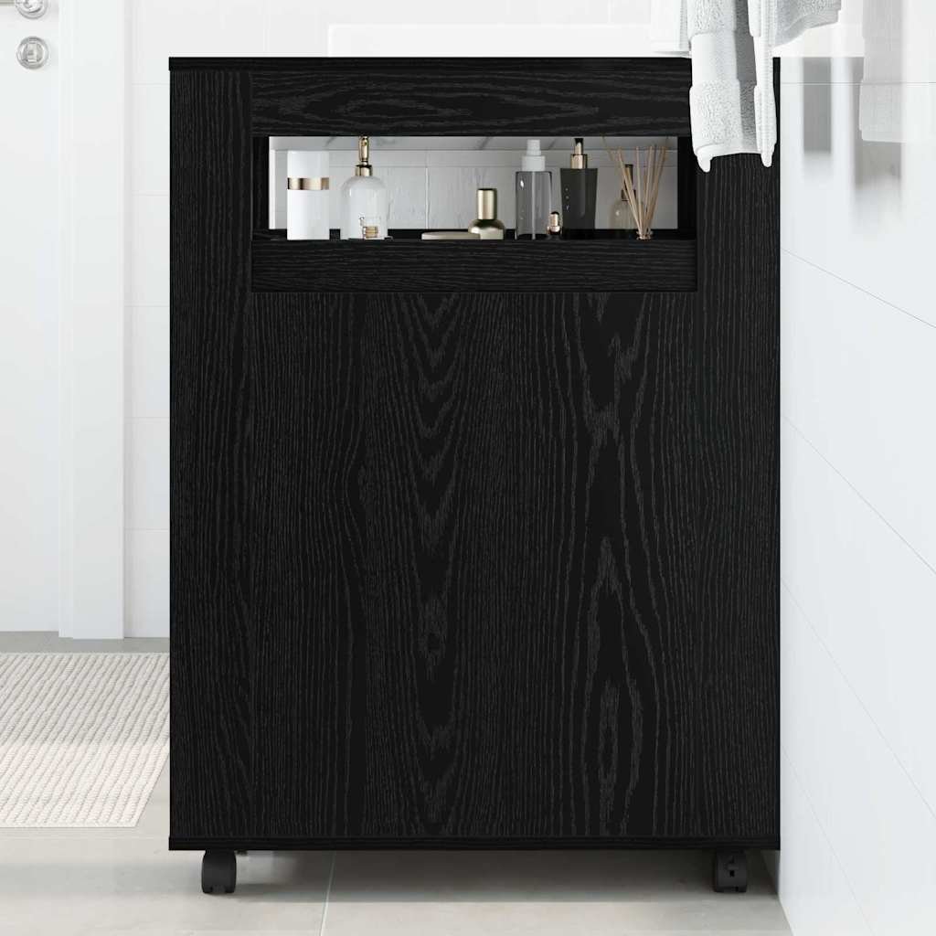 Walplus Engineered Wood Wall Mounted Cabinet - Red - 65 x 23 x 87 cm