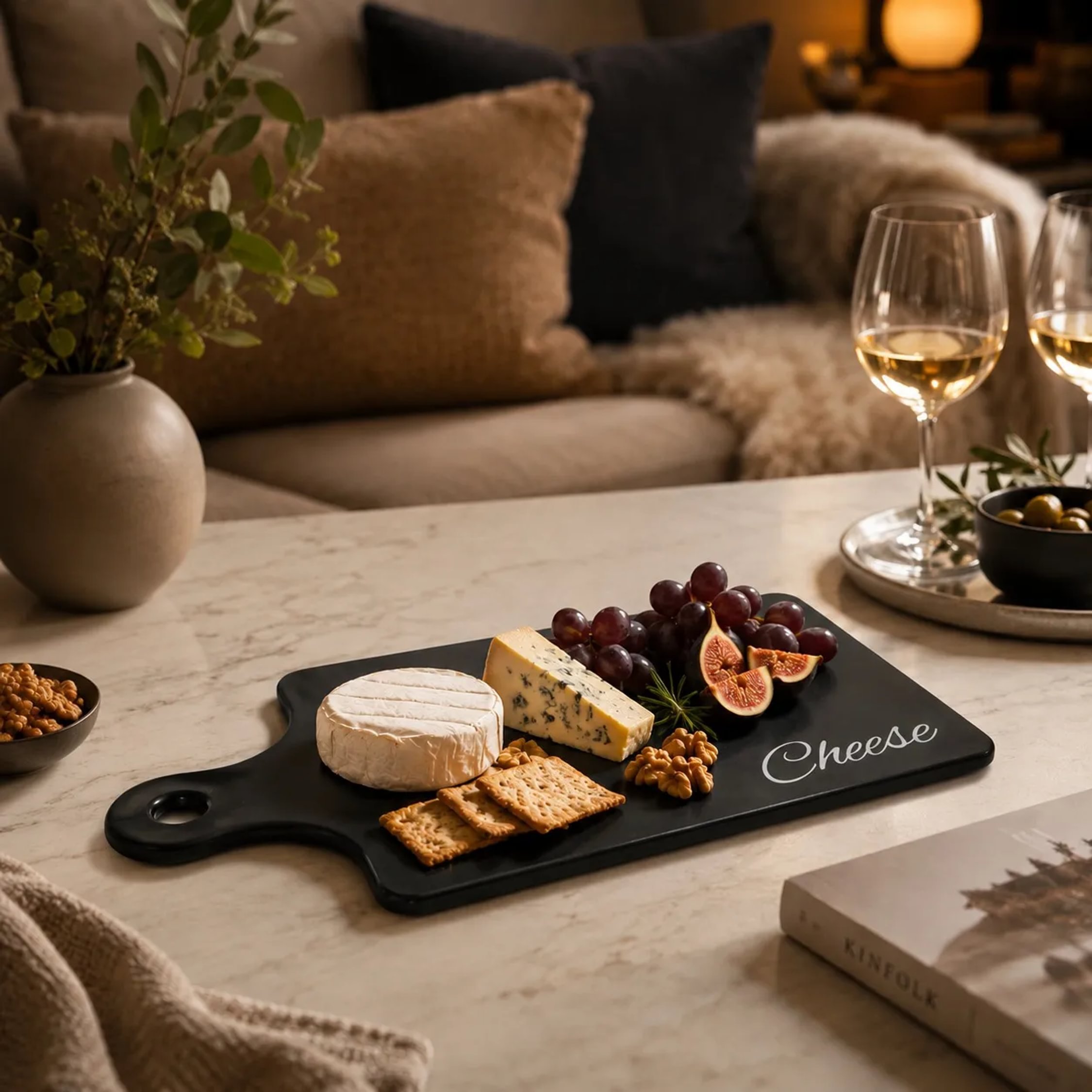 Orsina Mange Paddle Cheese Board - Black