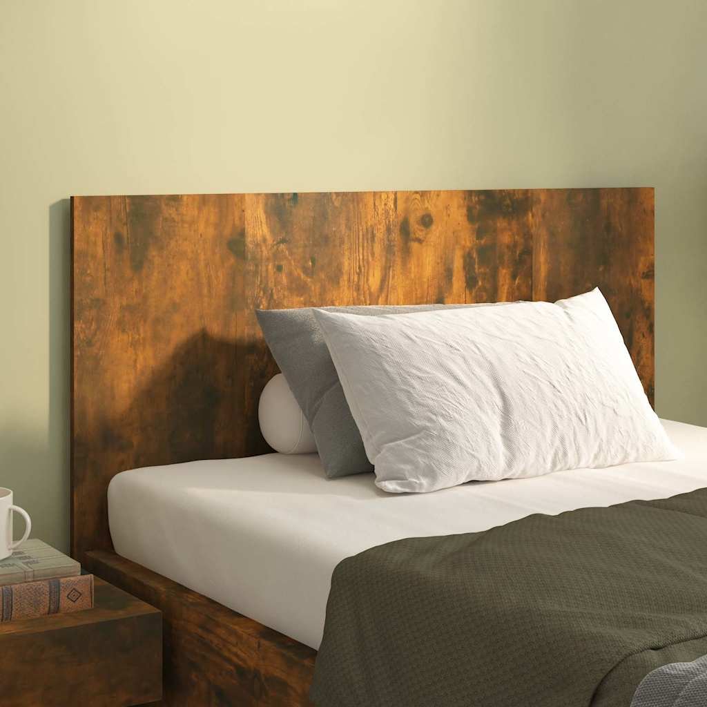 Walplus Engineered Wood Bed Headboard - Dark Oak - 120 x 1.5 x 80 cm