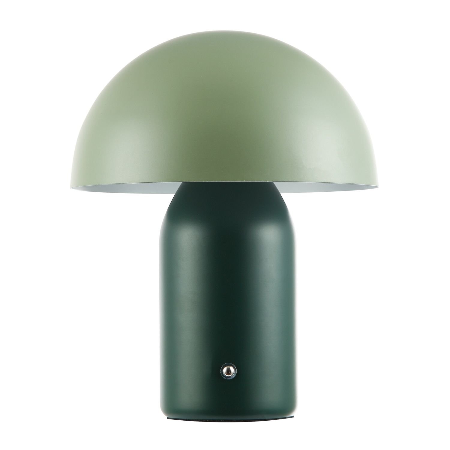 Happy Homewares Rechargeable Mushroom in Forest and Olive Table Lamp - 20cm