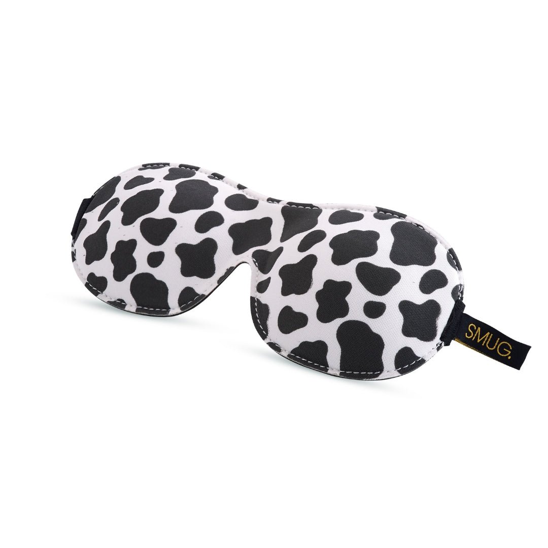 SMUG Contoured 3D Blackout Sleep Mask - Cow Print