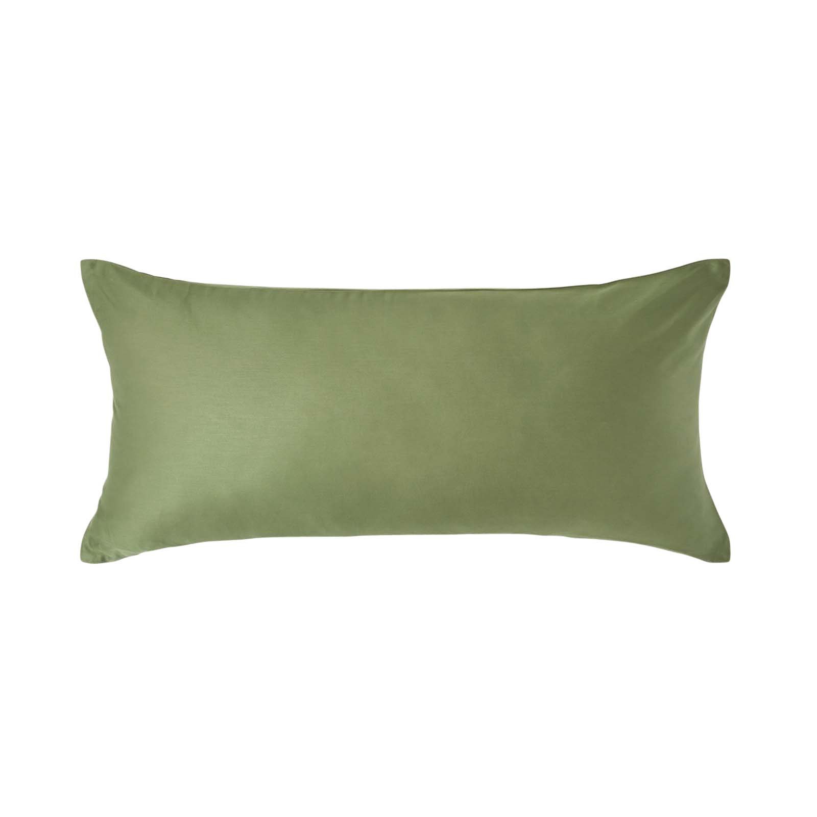 Homescapes Organic Egyptian Cotton Pillowcase - 40 x 80 cm - Moss Green