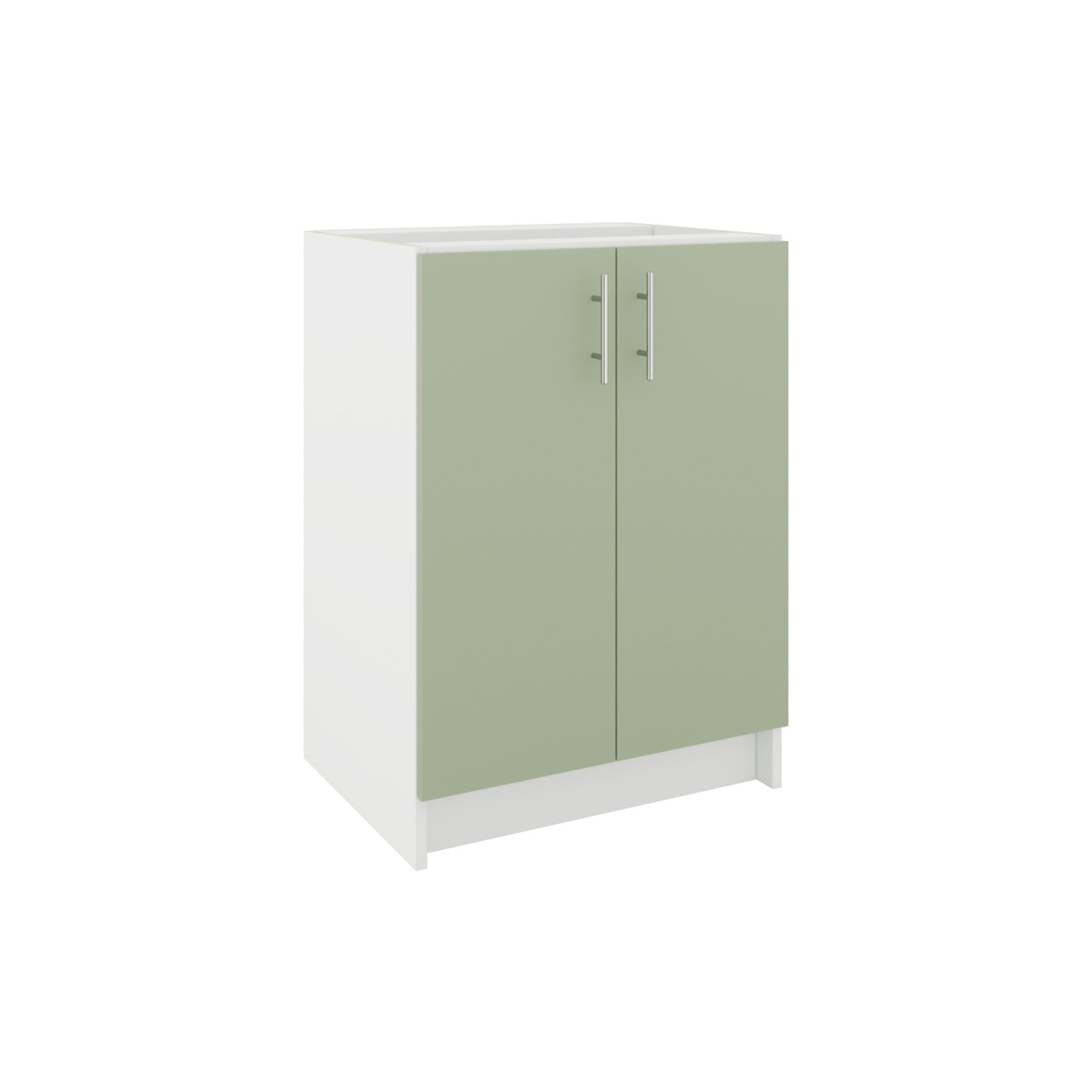 JD Greta 600mm Base Cabinet with 2 Doors - Sage Green Matt