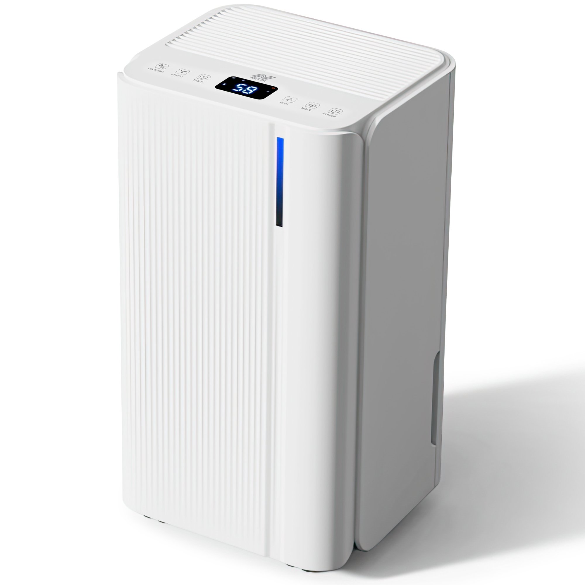 NETTA 12L Dehumidifier with 24-Hour Timer and Continuous Drainage