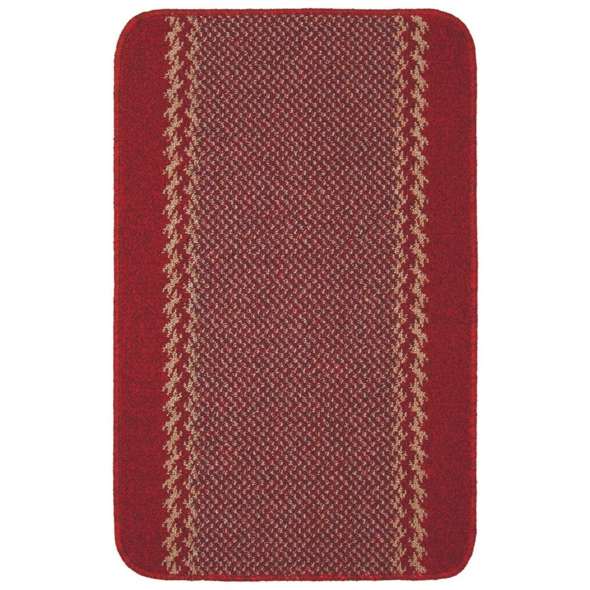 The Rugs Red Bordered Rug - 50 x 80cm