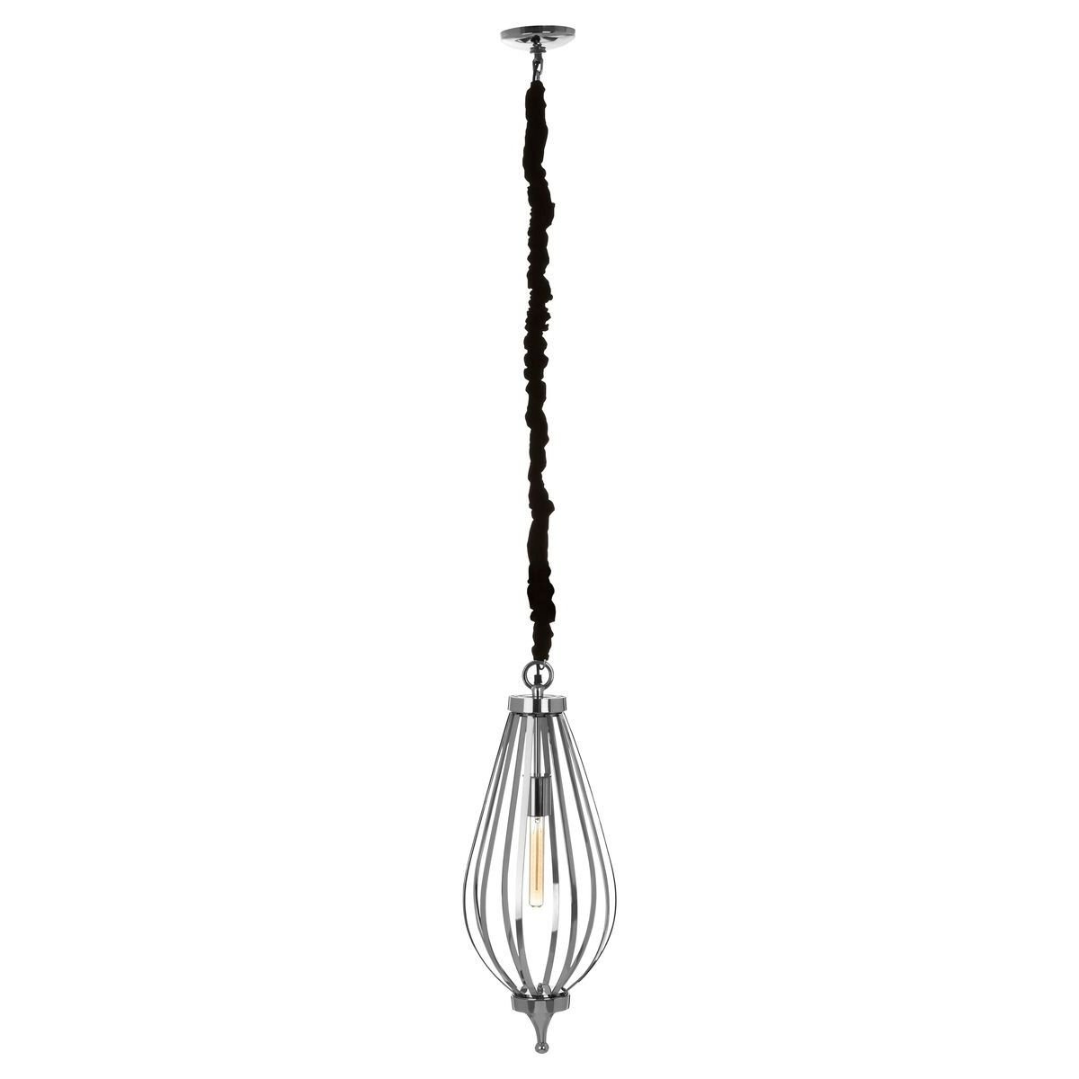 Orsina Callen Drop Shape Aluminium Pendant Light - Silver
