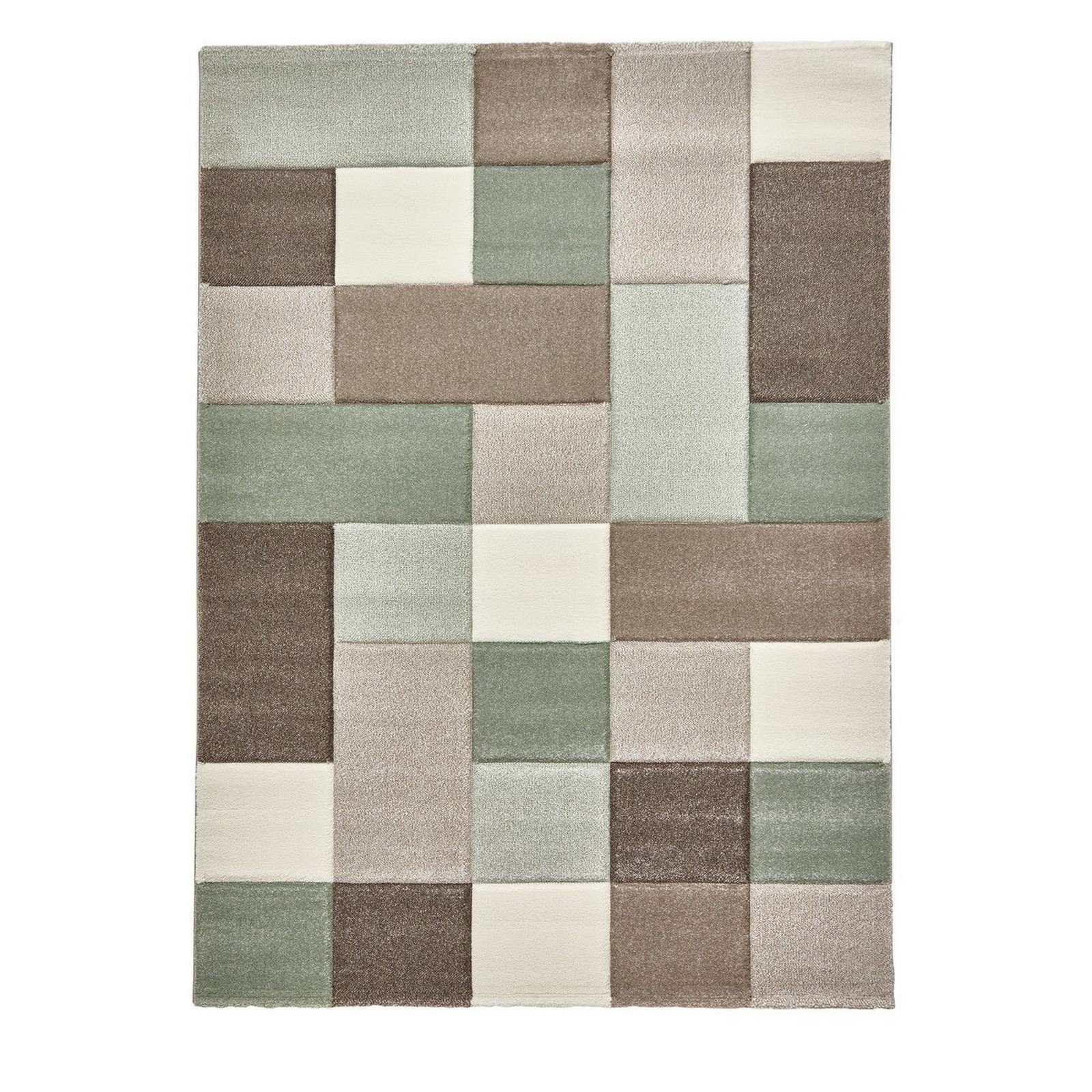 Mega Flooring Green Handmade Geometric Rug - 120 x 170cm