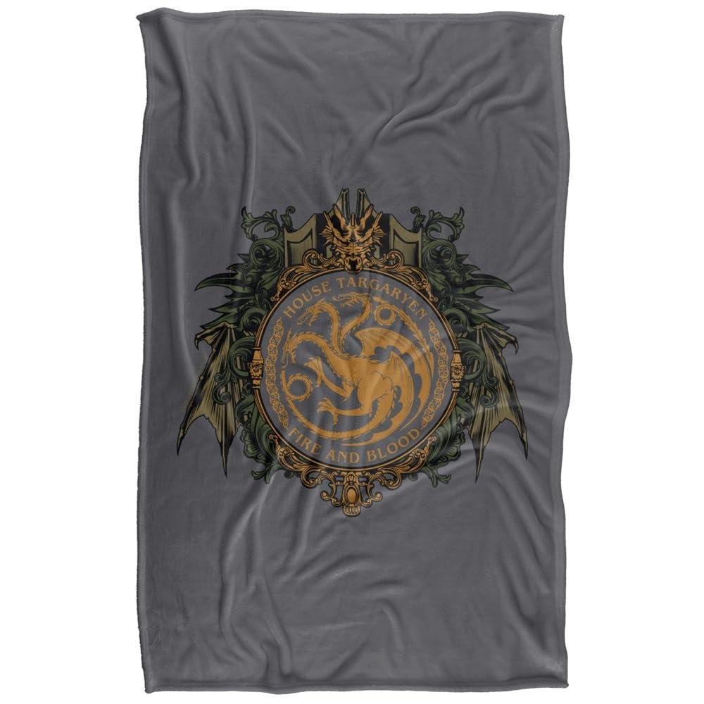 Game Of Thrones House Targaryen Crest Soft Touch Blanket - 147cm x 91cm