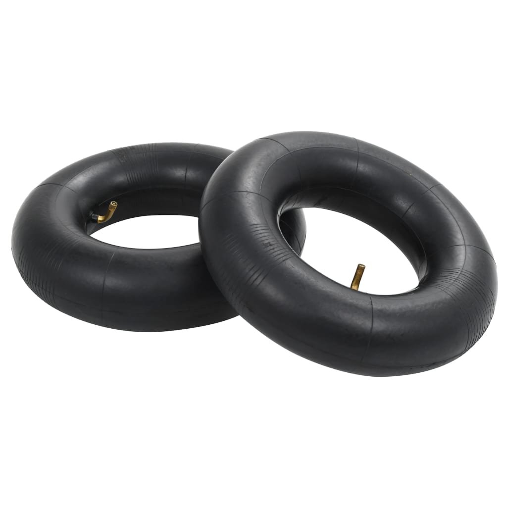 Walplus Set of 2 Rubber 13x5.00-6 Durable Inner Tube - Black