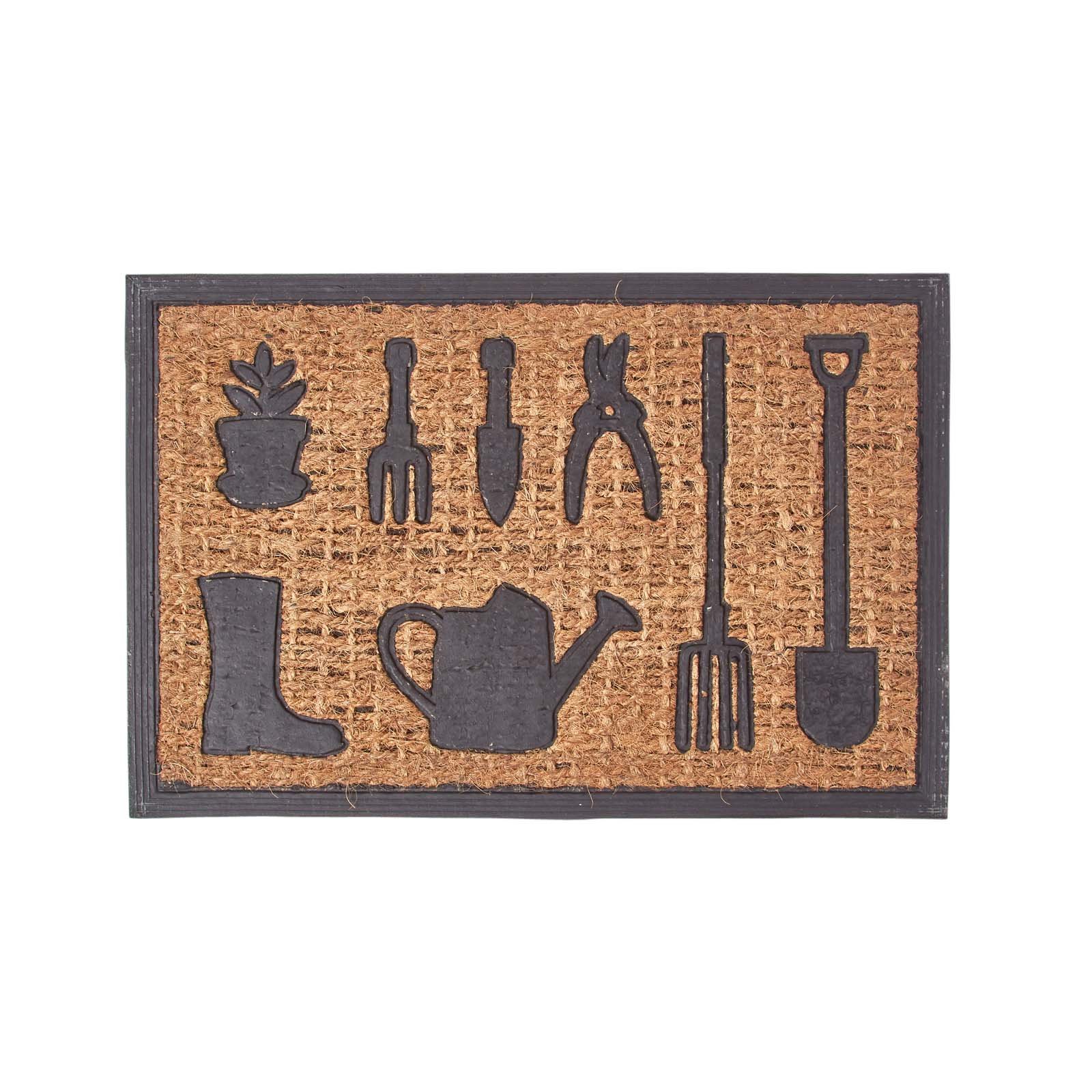 Homescapes Garden Tools Rubber & Coir Doormat