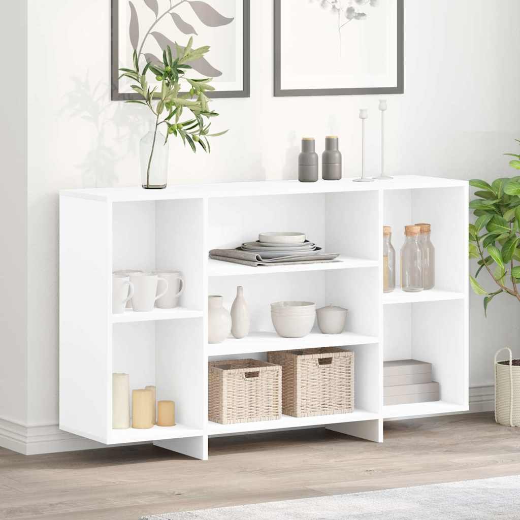 Walplus Engineered Wood Sideboard - White - 120 x 30 x 75 cm
