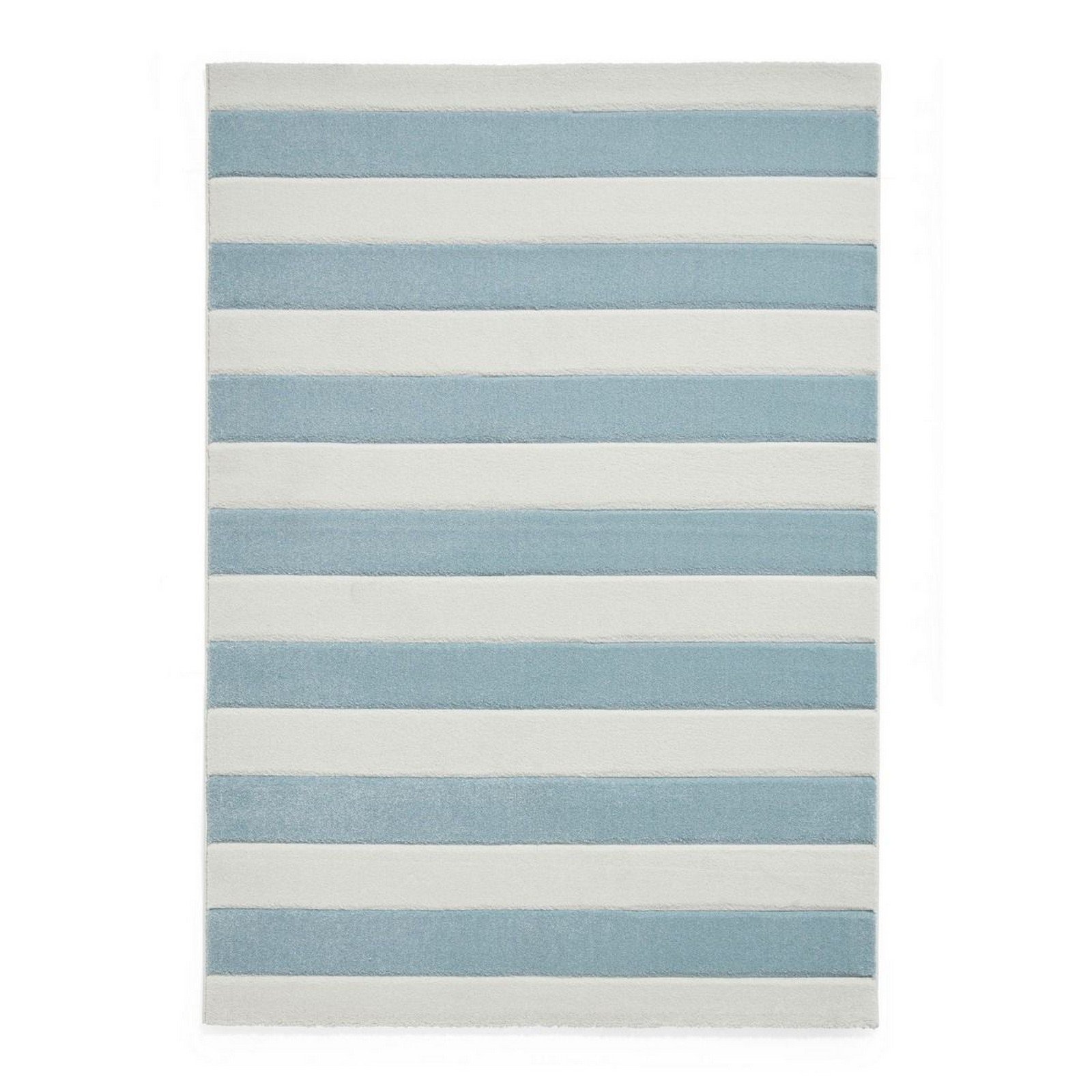 Mega Flooring Blue Modern Striped Rug - 160 x 230cm