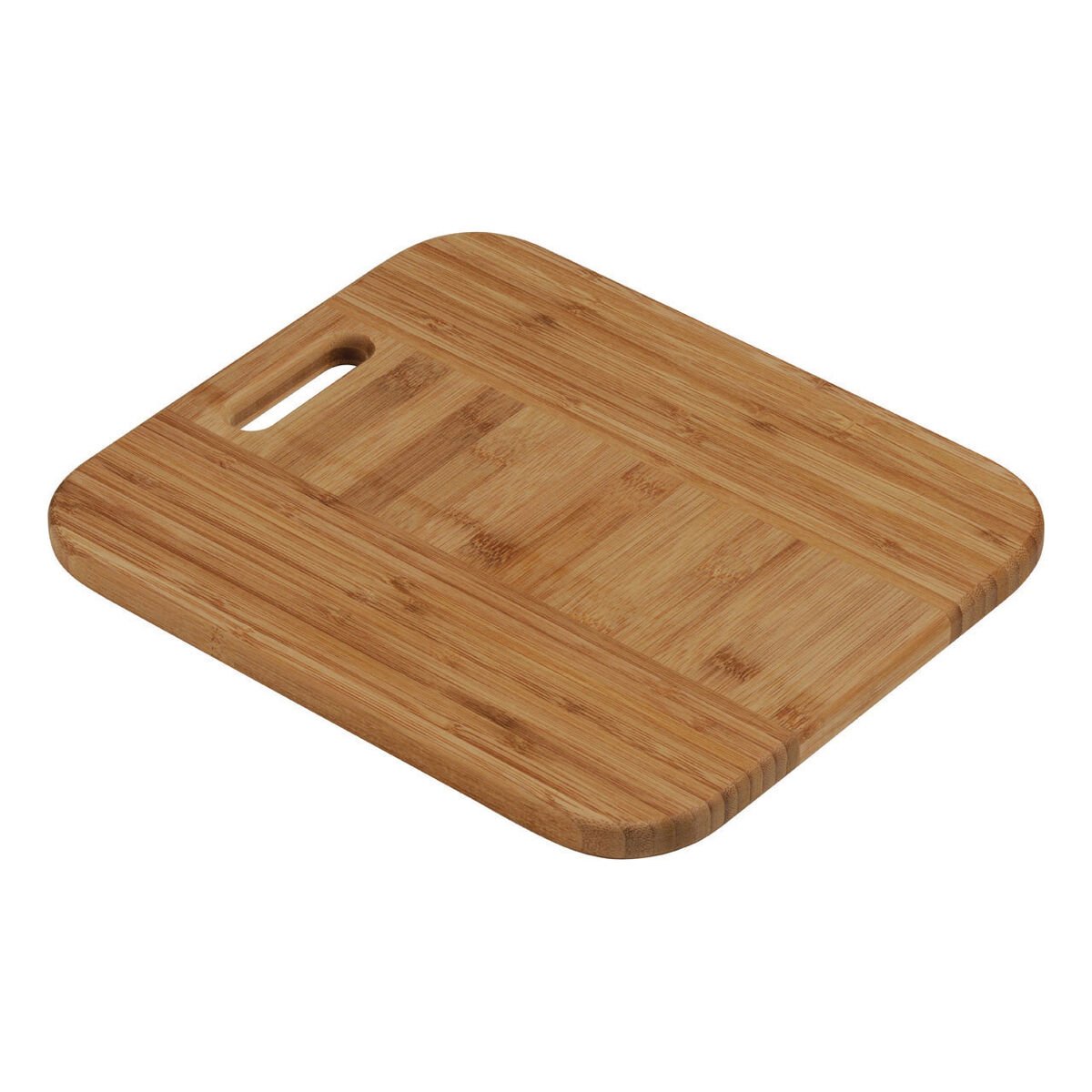 Orsina Aleki Bamboo Round Edge Chopping and Serving Board with Handle