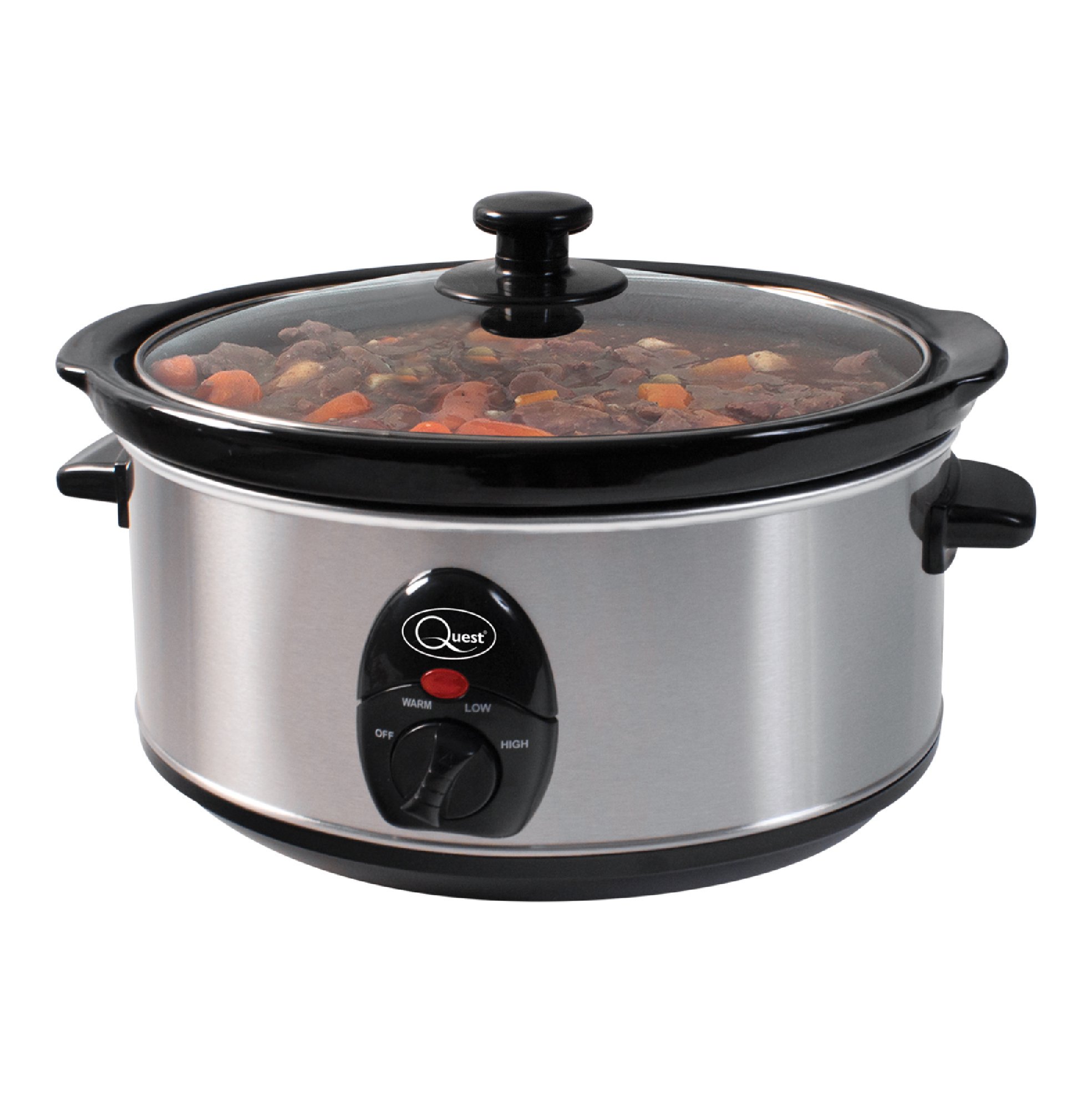 Quest 3.5L Slow Cooker - Stainless Steel