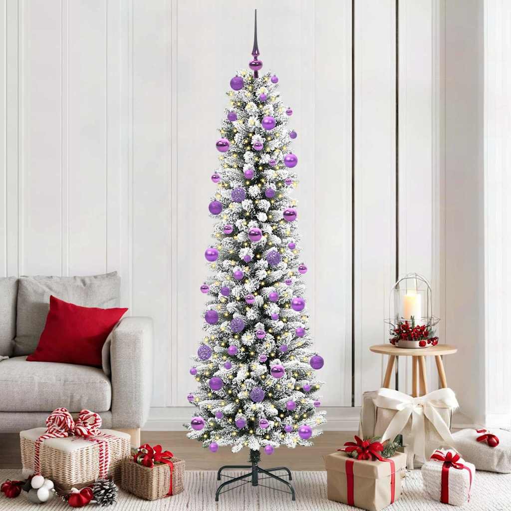 Walplus 300 LED Bulbs Artificial Christmas Tree - White - 210 cm