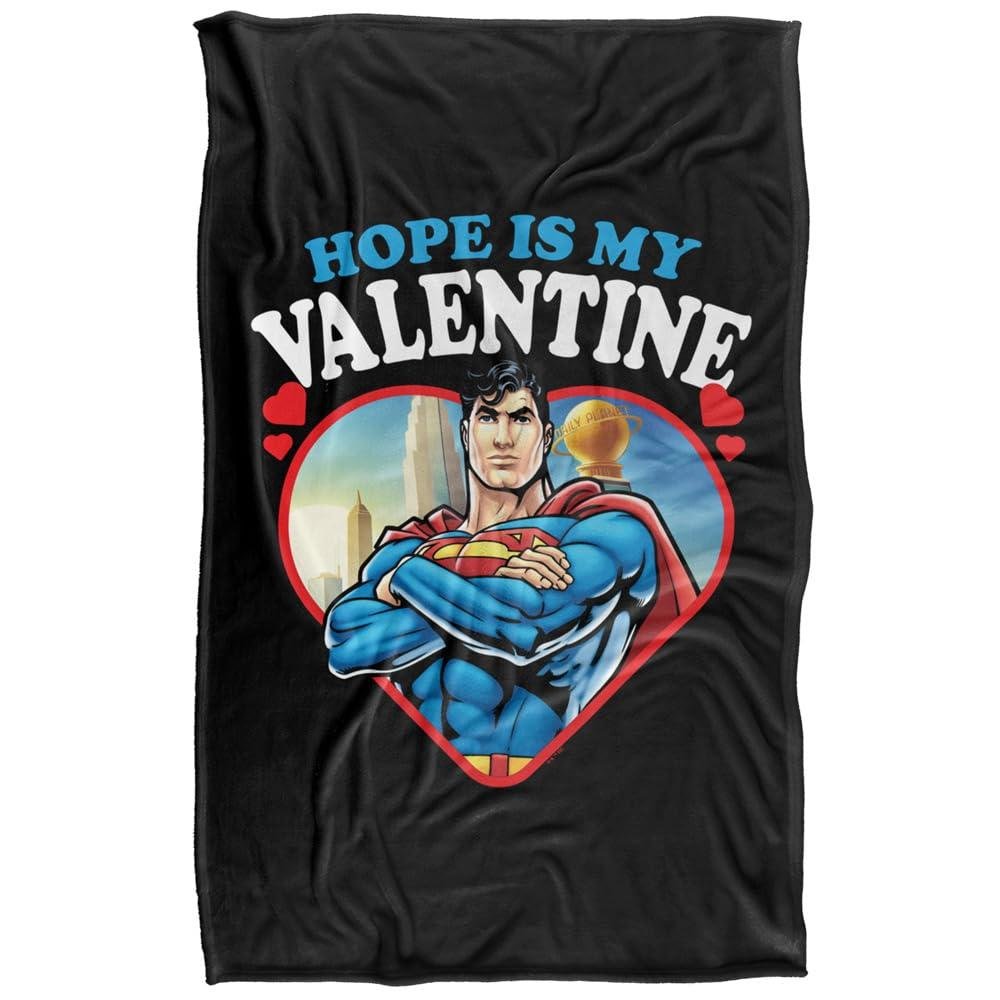 Superman Hope Is My Valentine Blanket - 152cm x 127cm