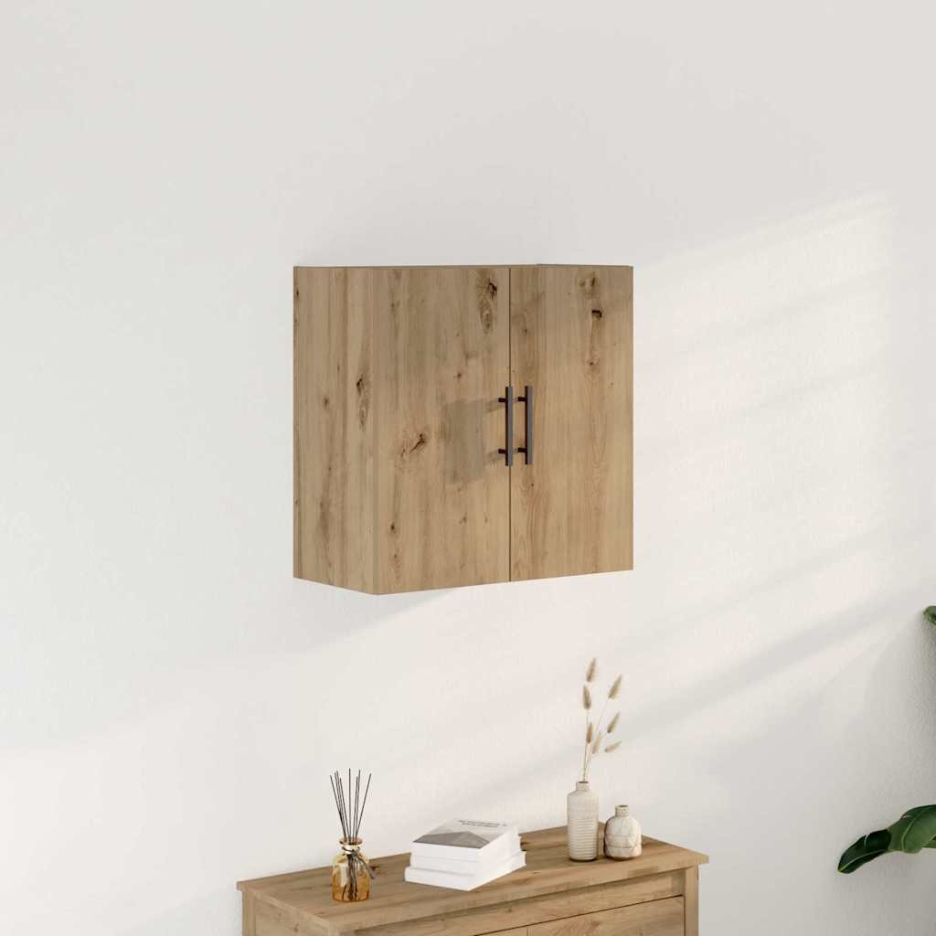 Walplus Engineered Wood Wall Cabinet - Oak - 60 x 31.5 x 60 cm