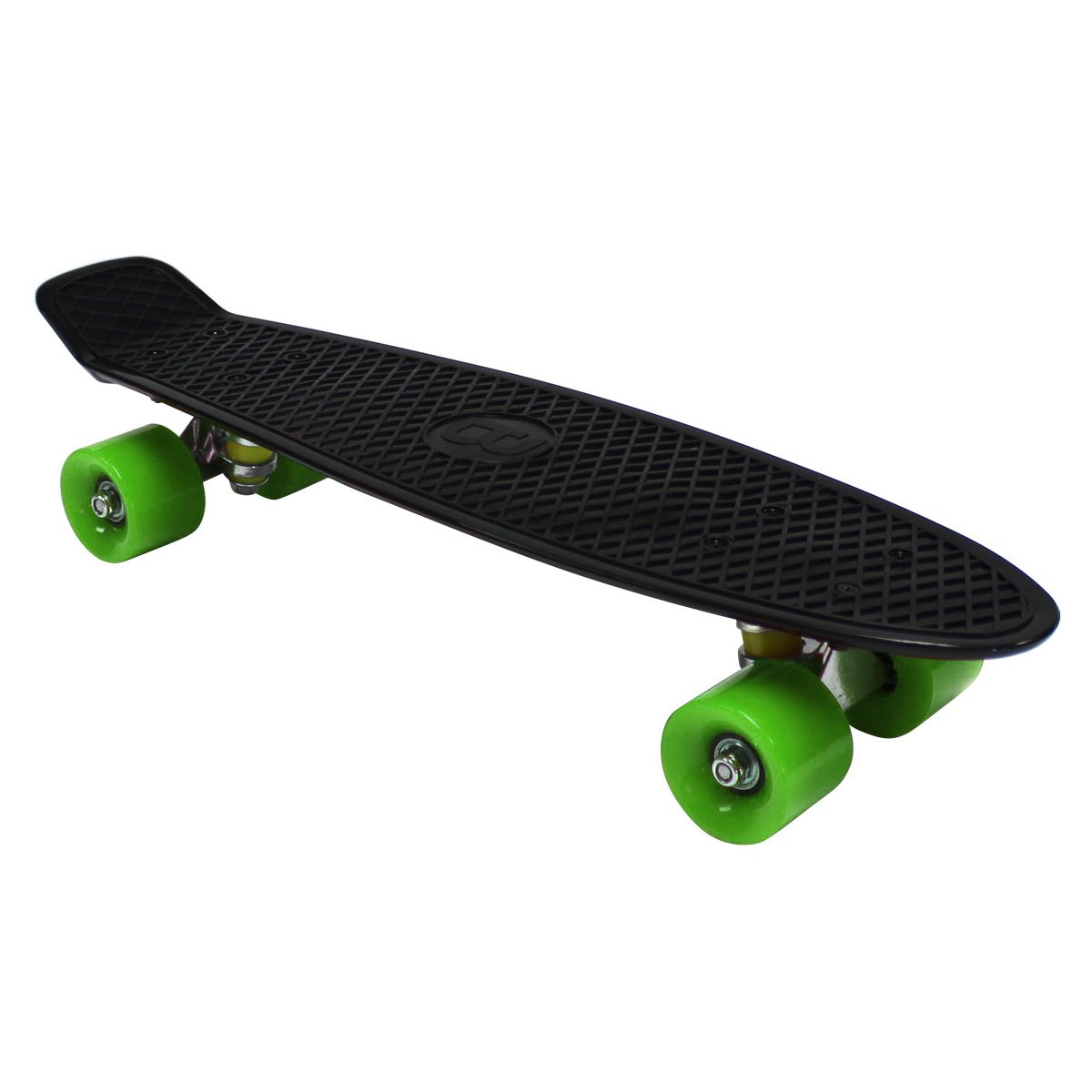Charles Bentley 22" Skateboards Kids Retro Plastic Mini Cruiser - Black