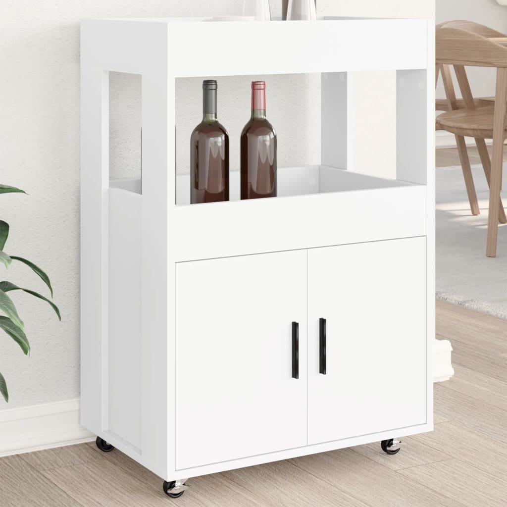 Walplus Engineered Wood Sideboard - White - 60 x 39.5 x 89 cm