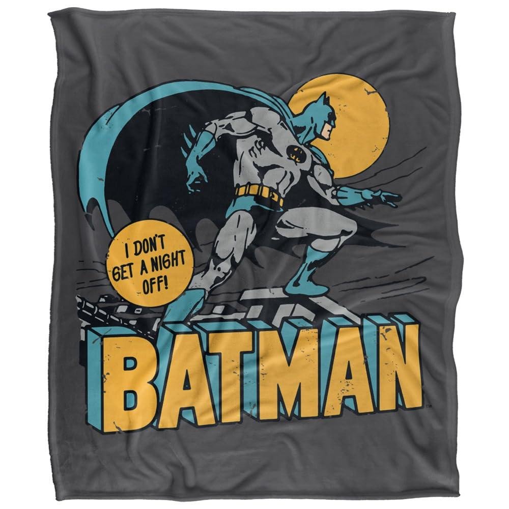 Batman Night Owl Soft Touch Blanket - 147cm x 91cm