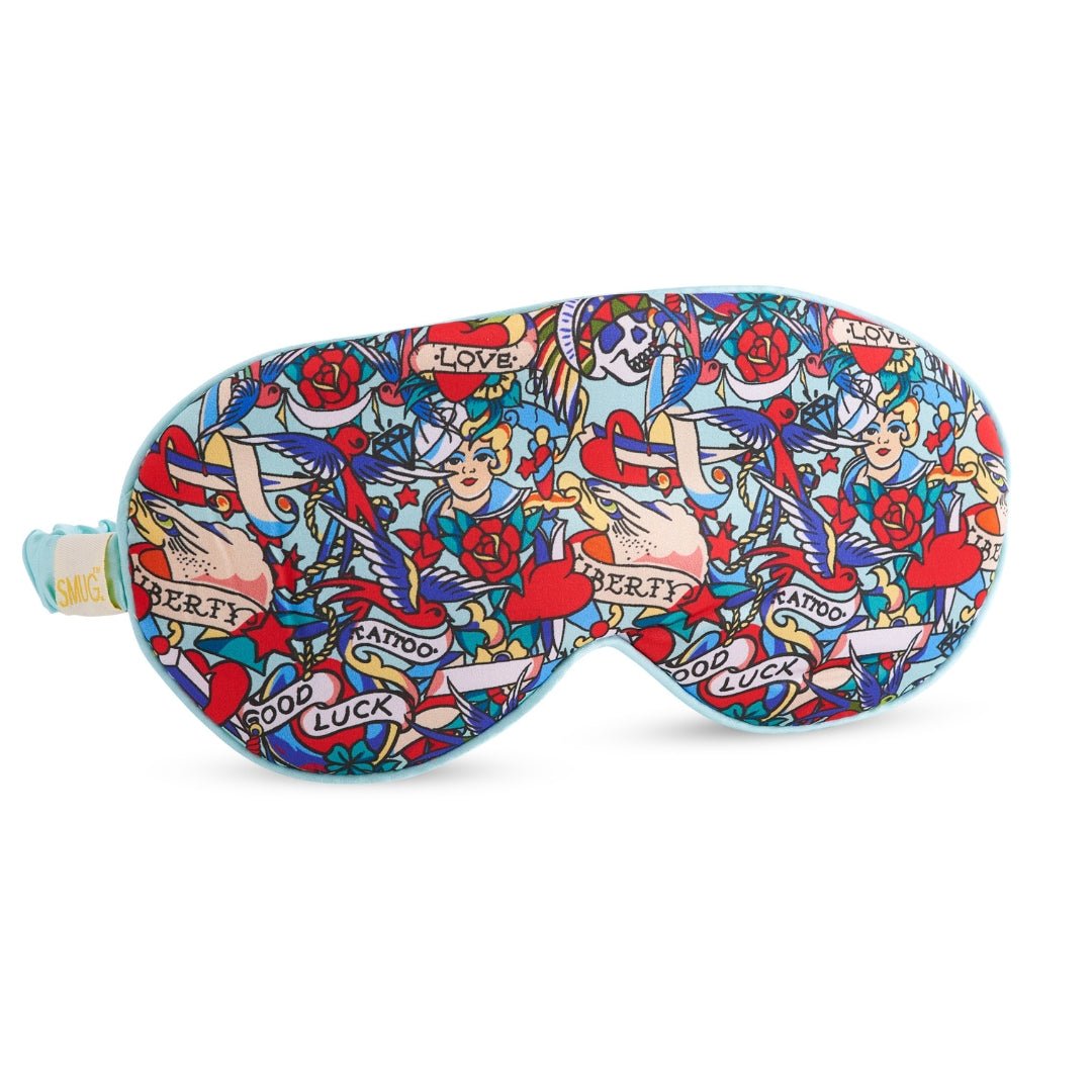 SMUG Satin Sleep Mask - Tattoo Print
