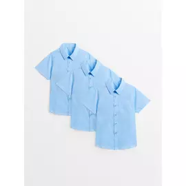 School Short Sleeve Shirts 3 Pack