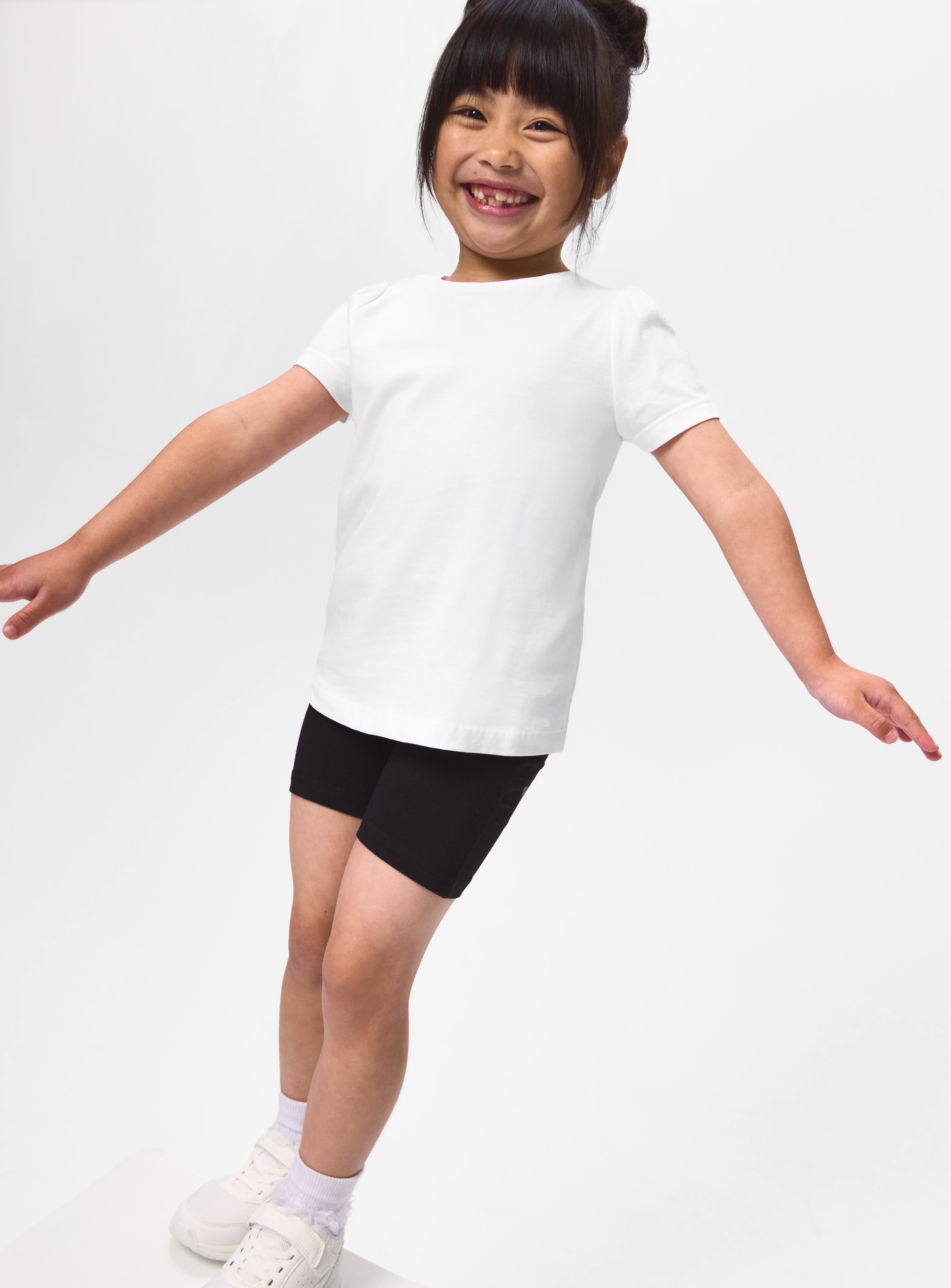 3 Pack White Crew Neck T-Shirts 