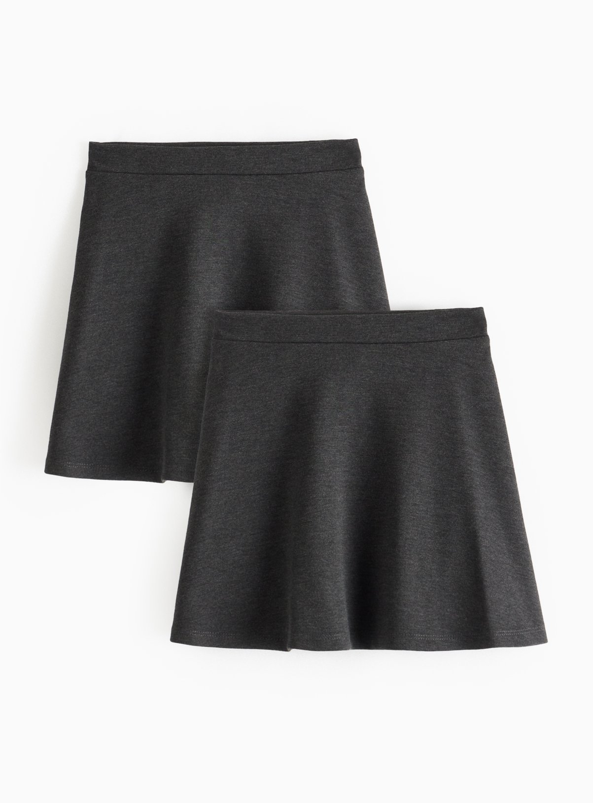2 Pack Grey Jersey Skater Skirts 2 years