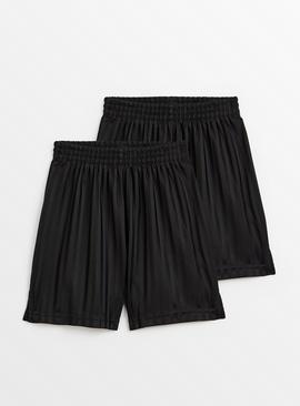 Black Football Shorts 2 Pack 