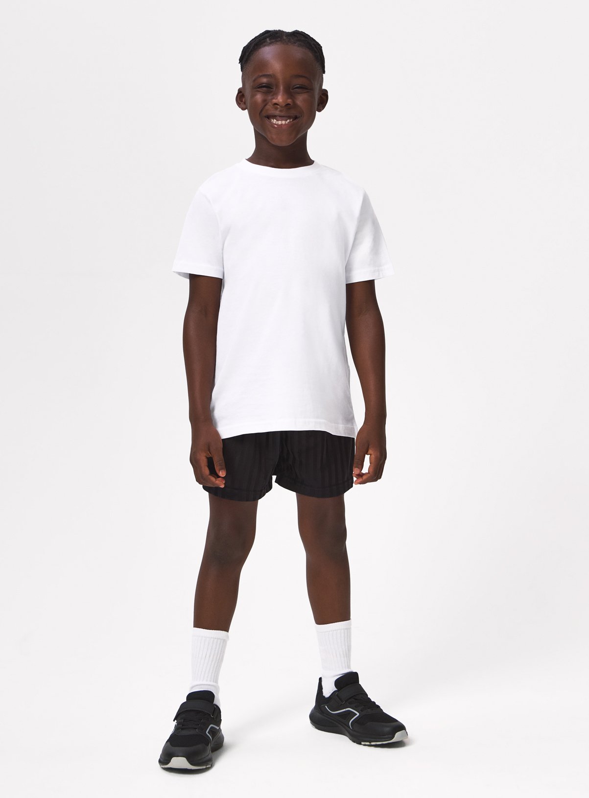 2 Pack Black Football Shorts 8 years