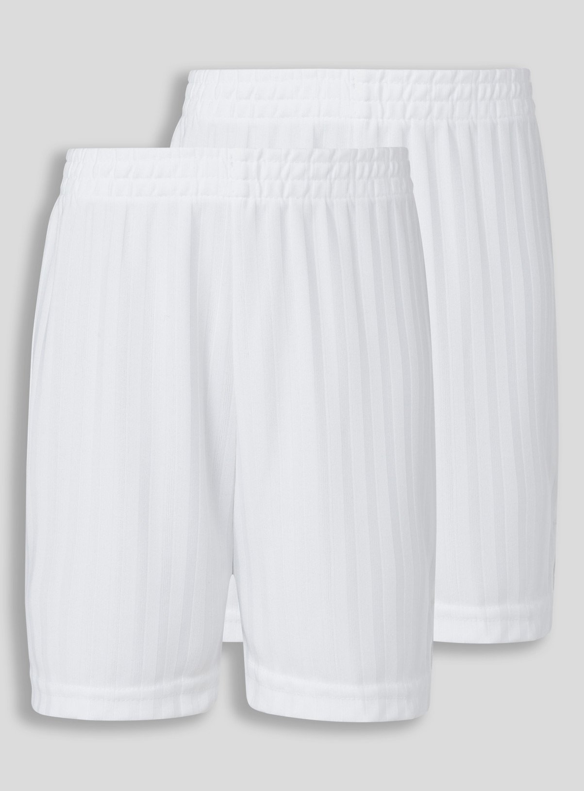 2 Pack White Football Shorts 12 years