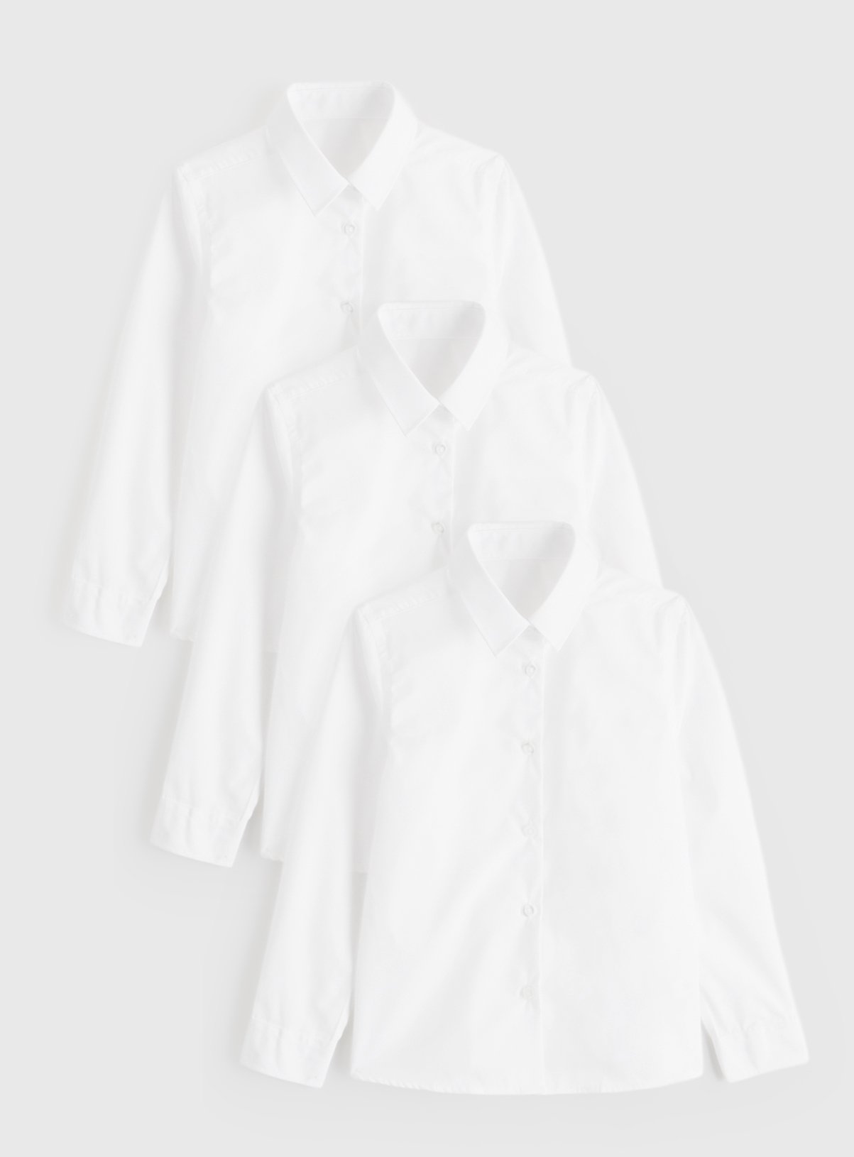Girls 3 Pack Long Sleeve Shirts 