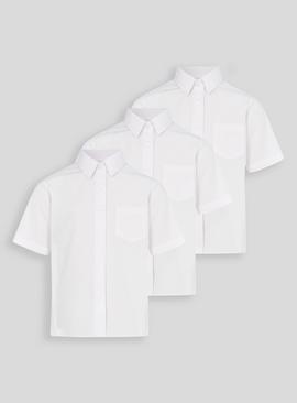 White Stain Resistant School Shirts 3 Pack 7 years