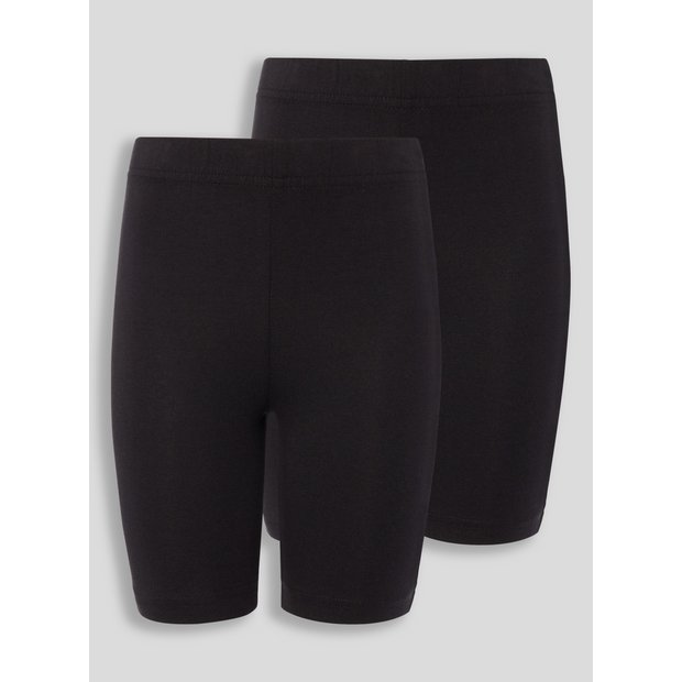 Black biker clearance short