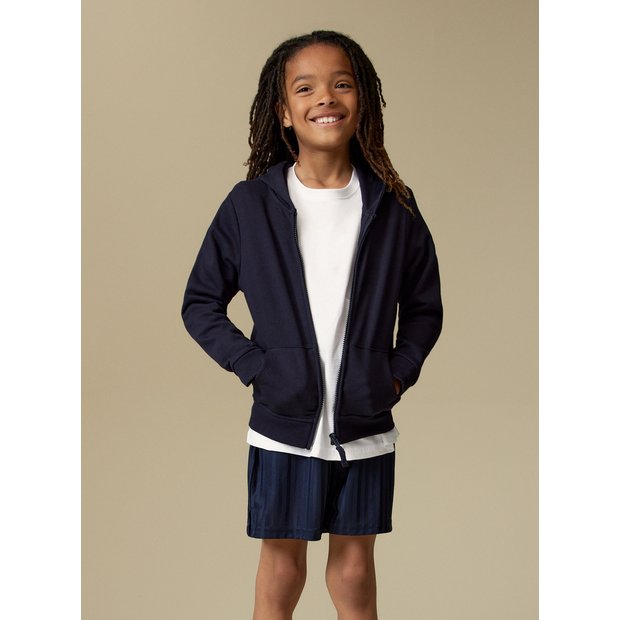 Childrens navy sale zip up hoodie