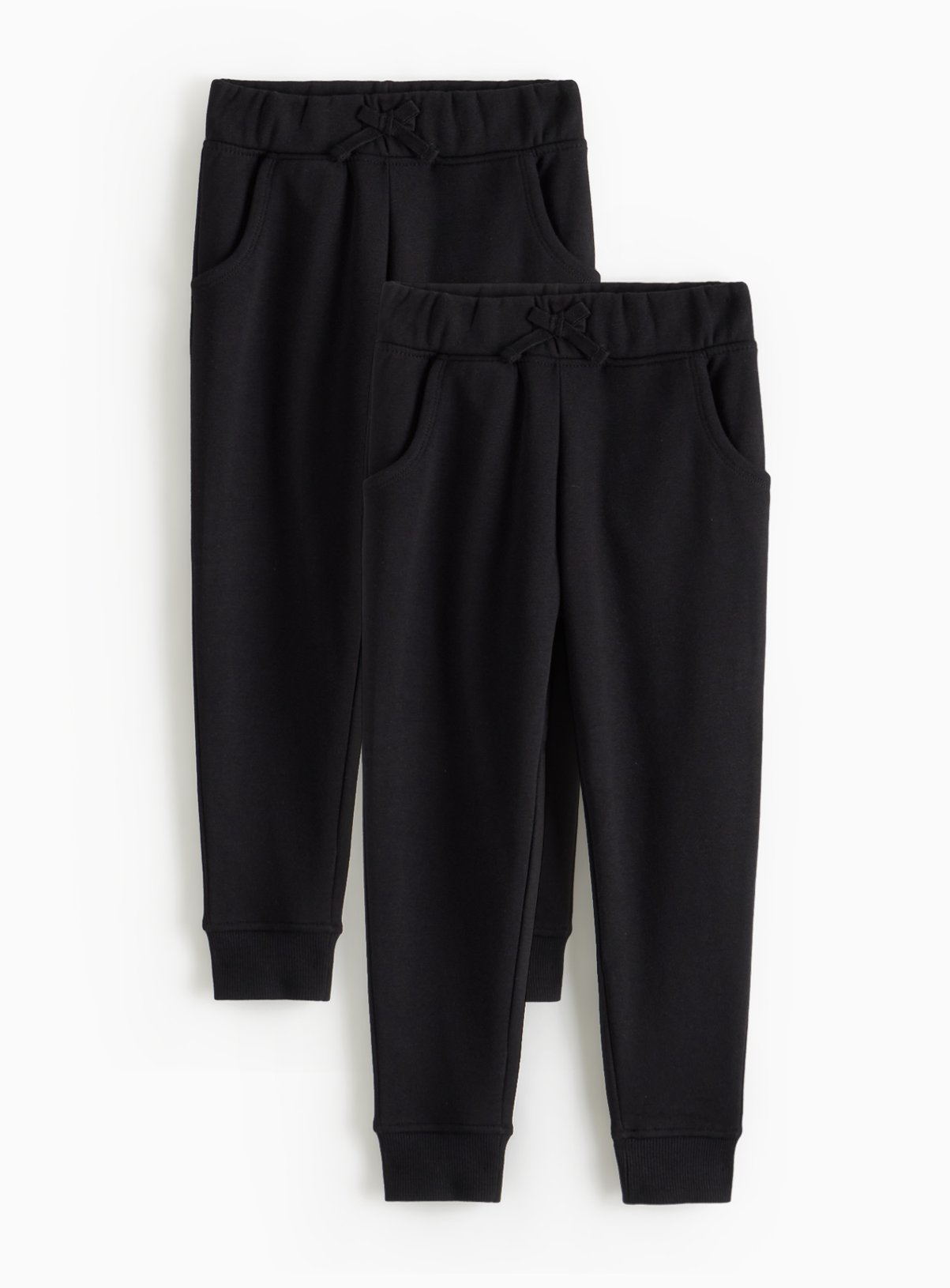 2 Pack Black Joggers 11 years