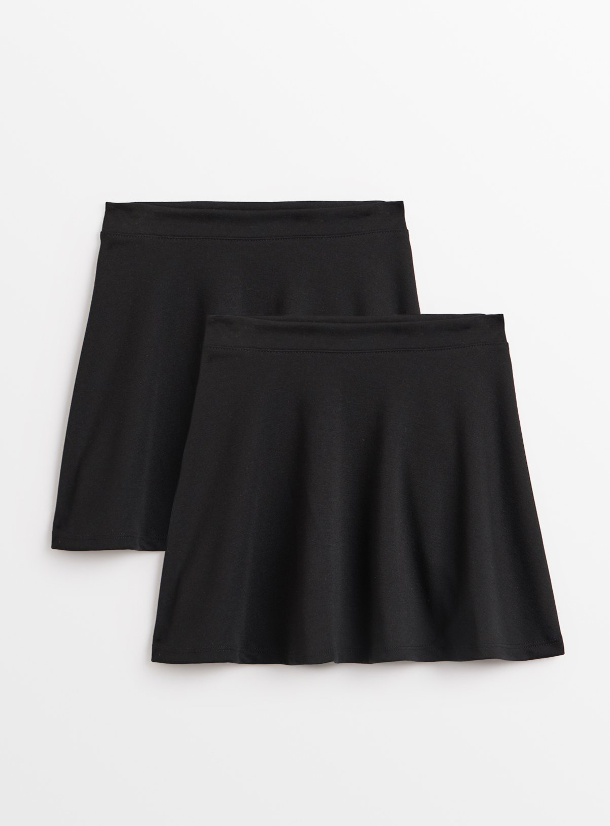 jersey skater skirt black