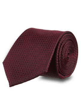 Red Textured Tie - One Size