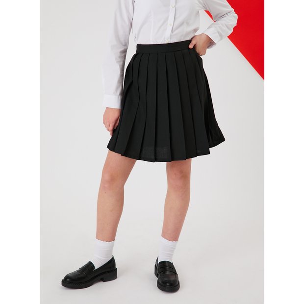 Buy Black Permanent Pleat Skirt 10 years, School skirts