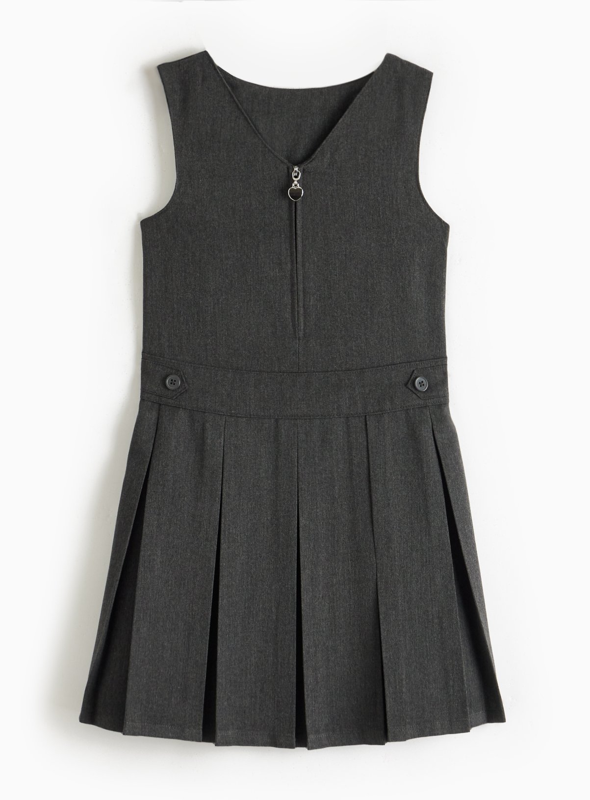 Buy Grey V Neck Pinafore years School dresses and ginghams Argos