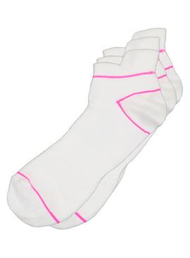 White Blister Resist Trainer Sock 3 Pack - 4-8