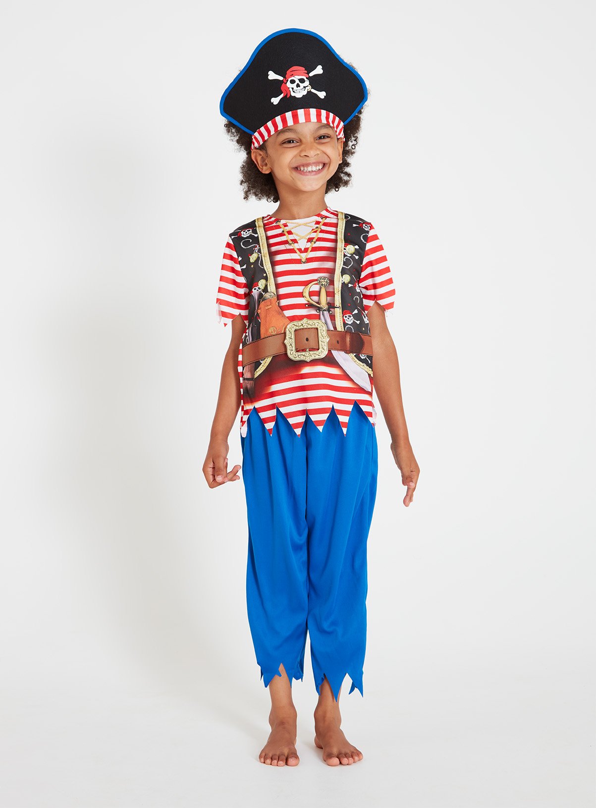 Buy Stripy Pirate Costume - 1-2 years 