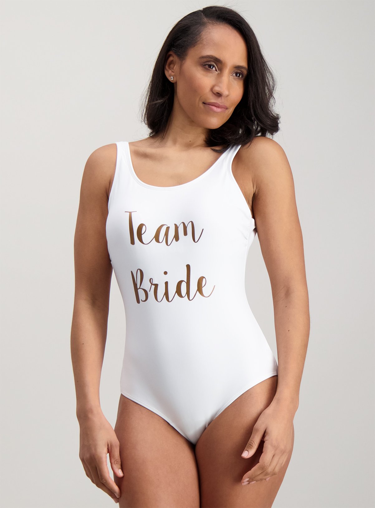 high neckline bathing suit