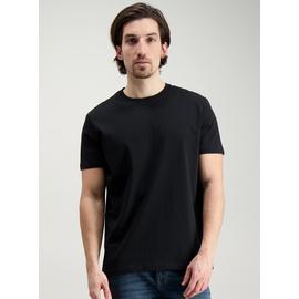 Black Relaxed Fit Crew Neck T-Shirt - XS