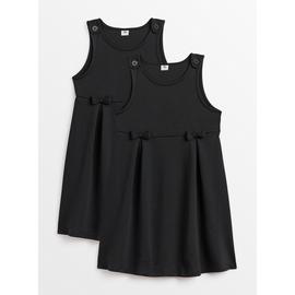 Black zip pinafore sales dress